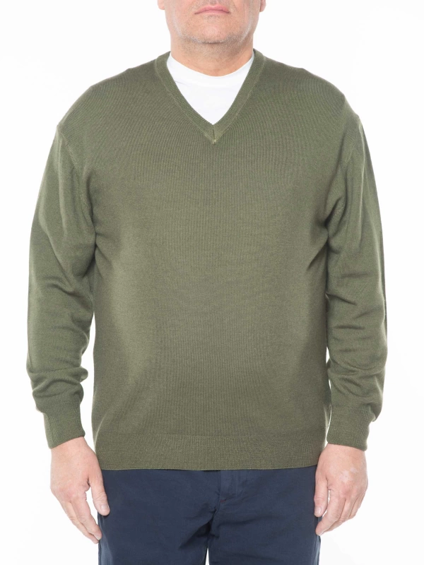 6122 STONE WASH V-NECK SWEATER