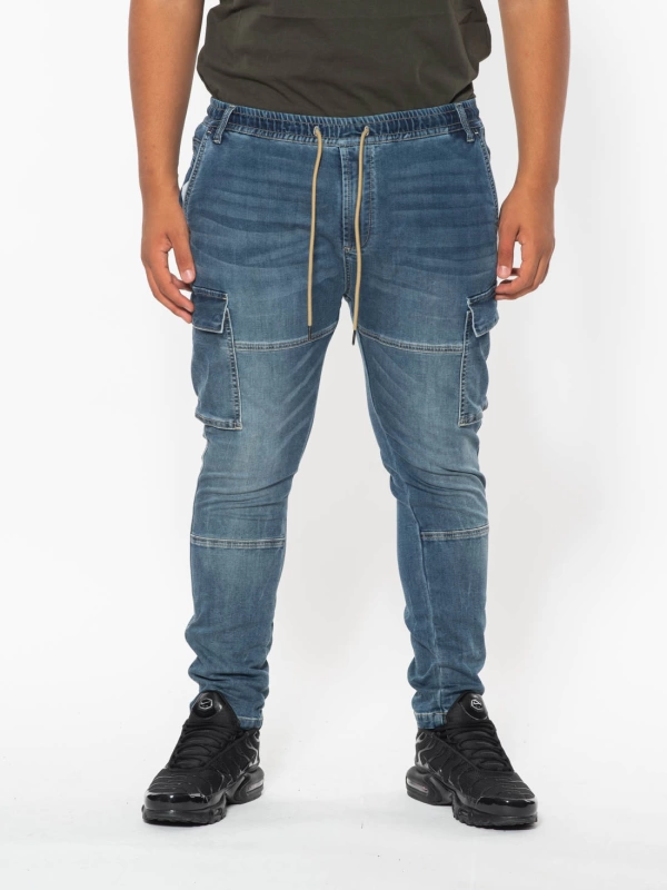 B38422 JEANS STRETCH CARGO