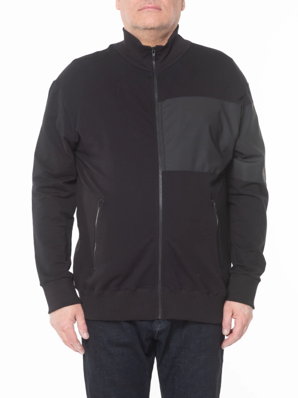 P25062 FELPA STRETCH FULL ZIP  INSERTATA