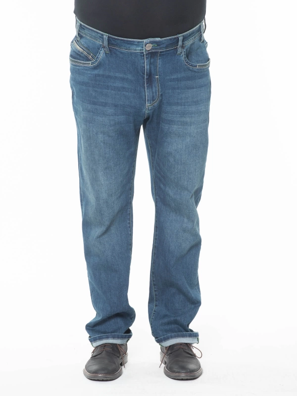 RIBBA TG 52-70 JEANS STONE WASH CON INSERTI